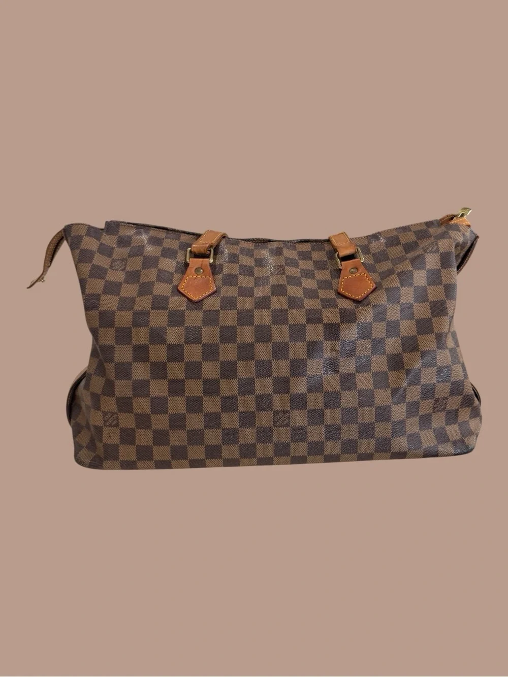 Louis Vuitton Limited Edition Centenaire Damier Columbine Zip Shoulder Bag